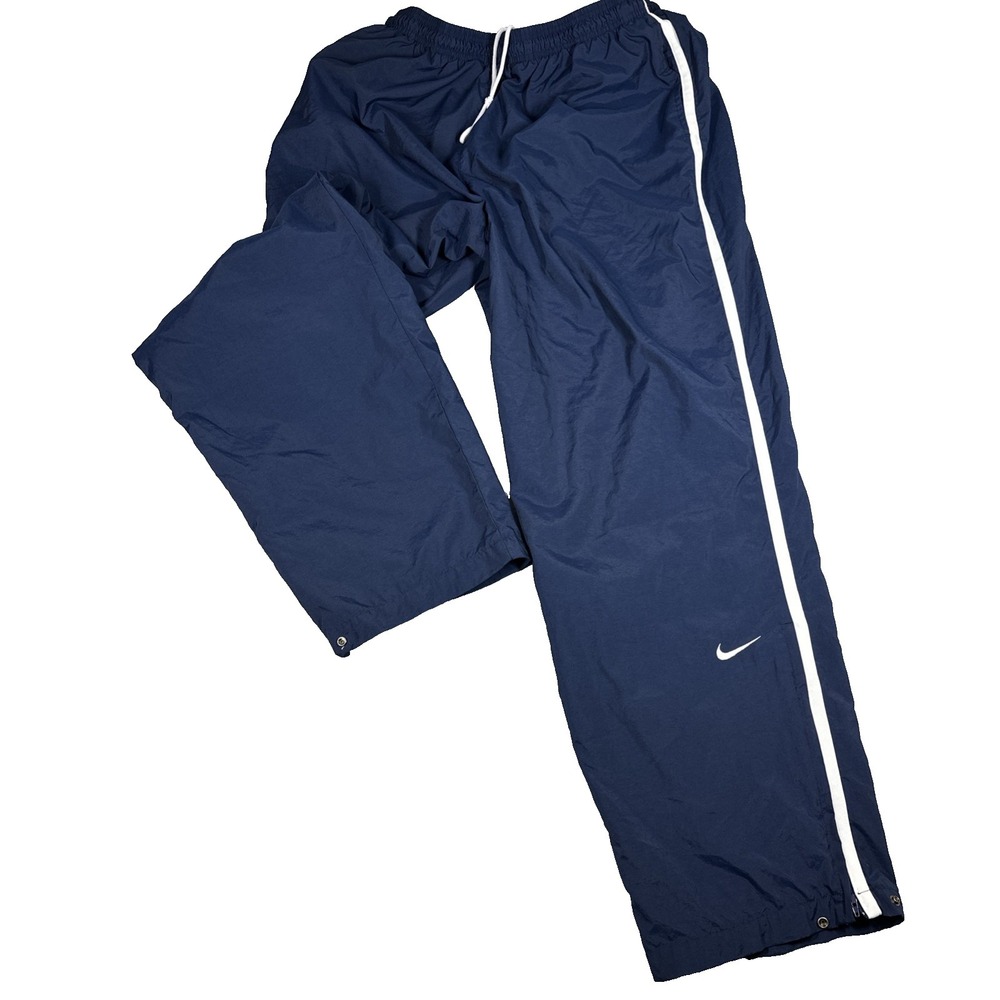 Vintage Nike Windbreaker Track Lined Pants Men's XXL Navy NME 920220 KL4 Hip Hop